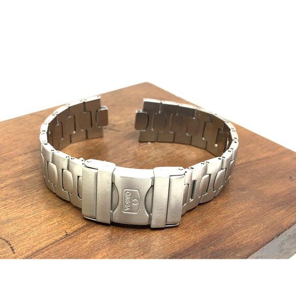 Omega Seamaster Men's Watch Replacement Bracelet Silver Steel Band 8mm/19mm Lug - Picture 11 of 12